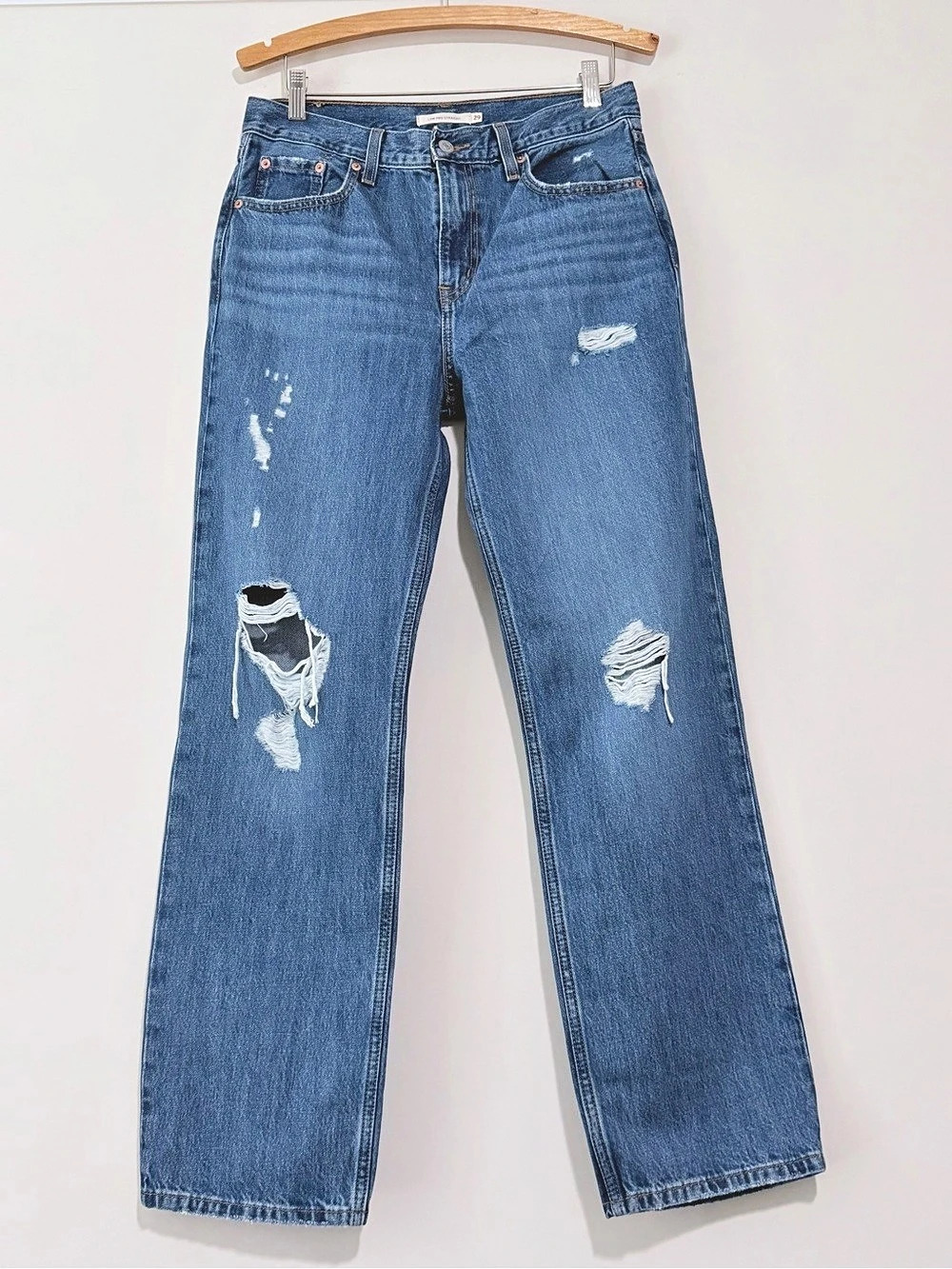Levi's Low Pro Straight Jeans Blue Waist 29